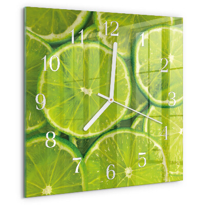 Square wall clock Calcium carbonate
