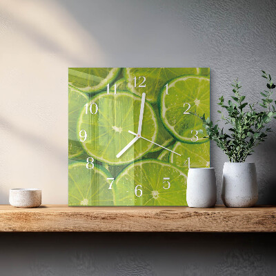 Square wall clock Calcium carbonate