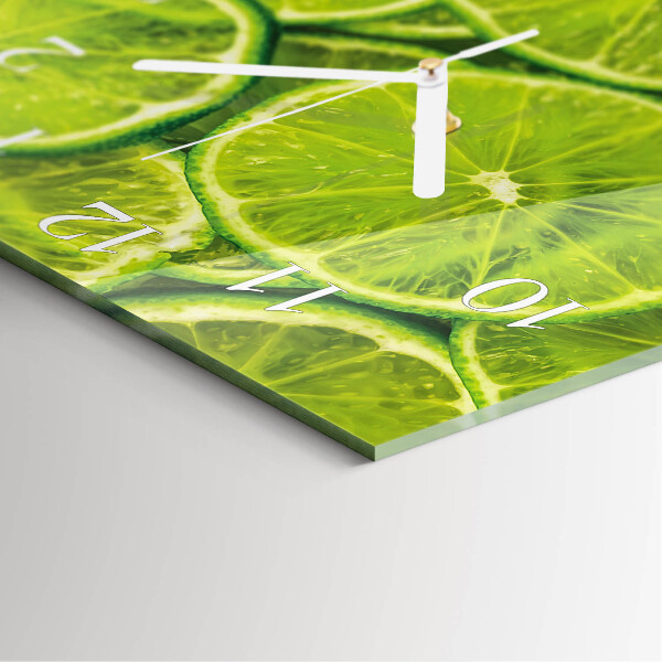 Square wall clock Calcium carbonate