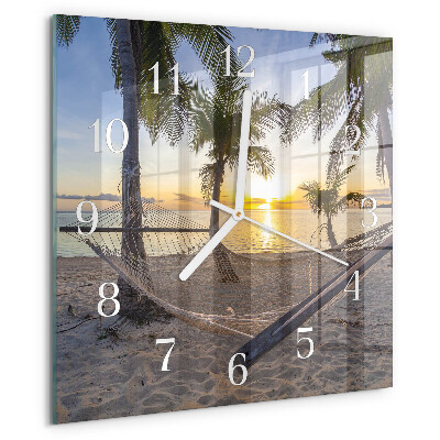 Square wall clock Hammock