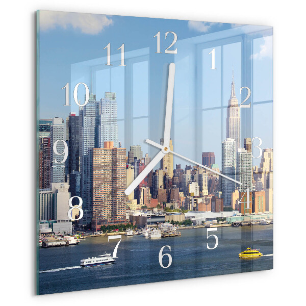 Square wall clock Horizon