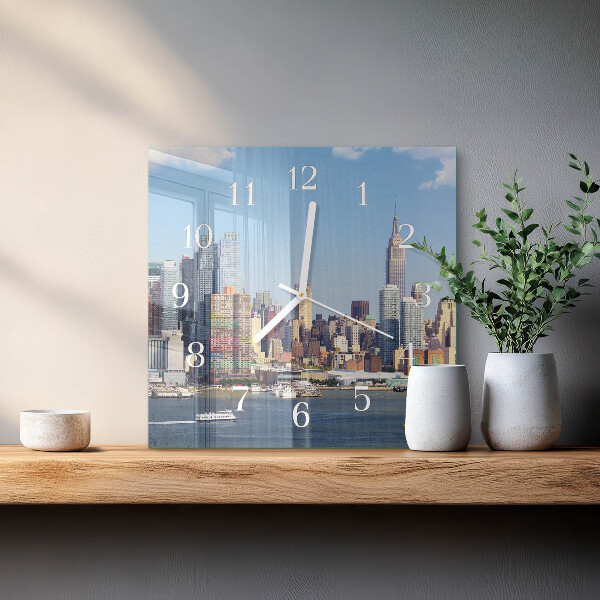 Square wall clock Horizon