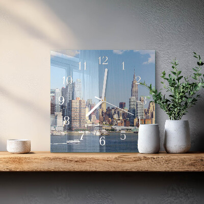 Square wall clock Horizon