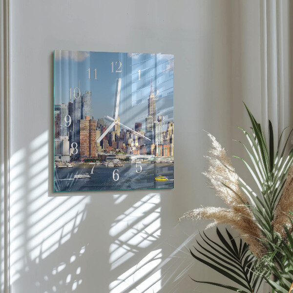 Square wall clock Horizon