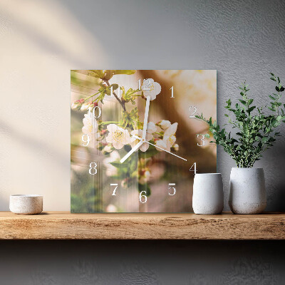 Square wall clock Nature