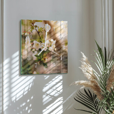 Square wall clock Nature