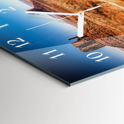 Square wall clock Desert