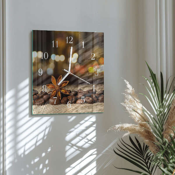 Square wall clock Anise