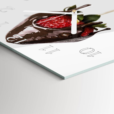 Square wall clock Chocolate