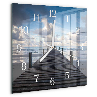 Square wall clock Bridge