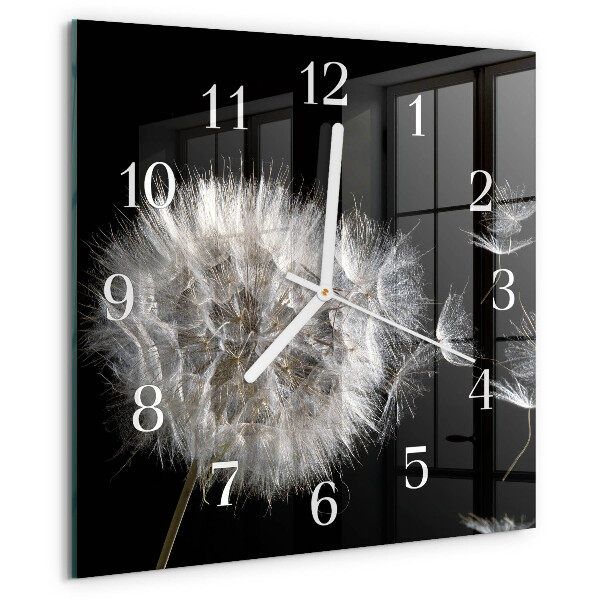 Square wall clock Dandelion