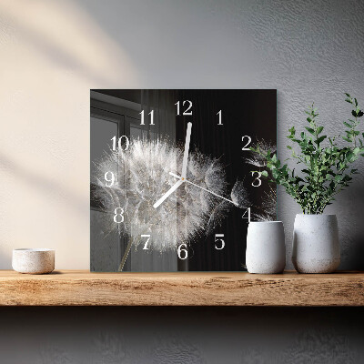 Square wall clock Dandelion