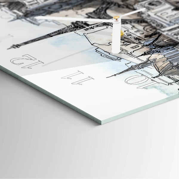 Square wall clock Monuments
