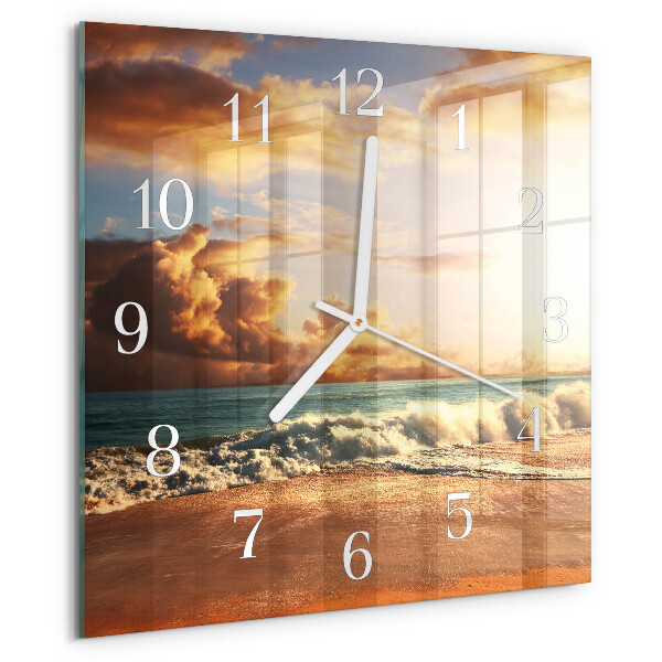 Square wall clock Sand Coast