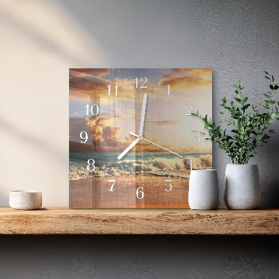 Square wall clock Sand Coast