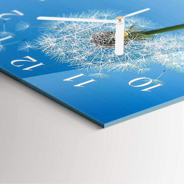 Square wall clock Dandelion