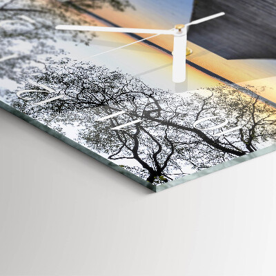 Square wall clock Dusk