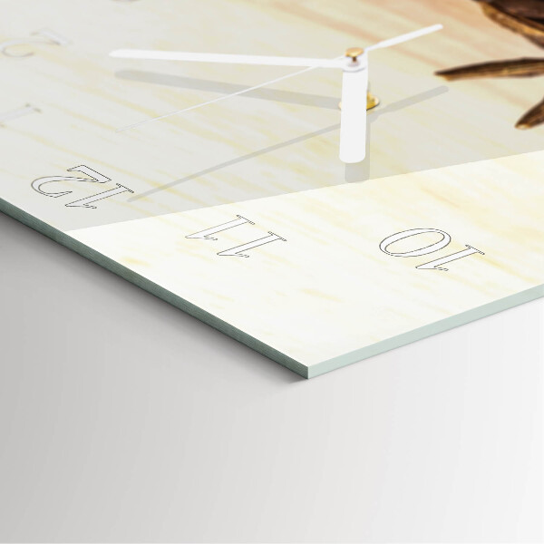 Square wall clock Coffee Beans