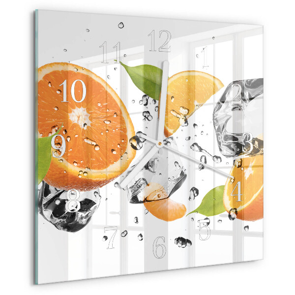 Square wall clock Oranges