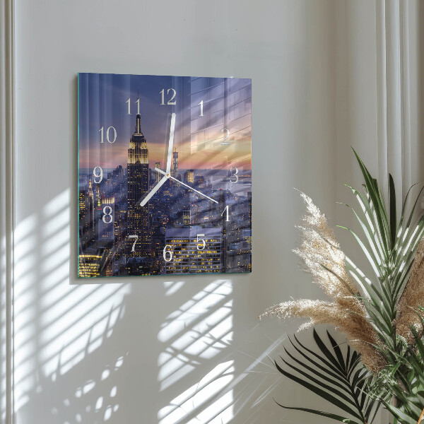 Square wall clock City