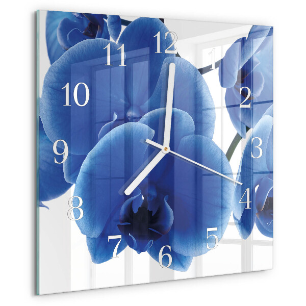 Square wall clock Orchid