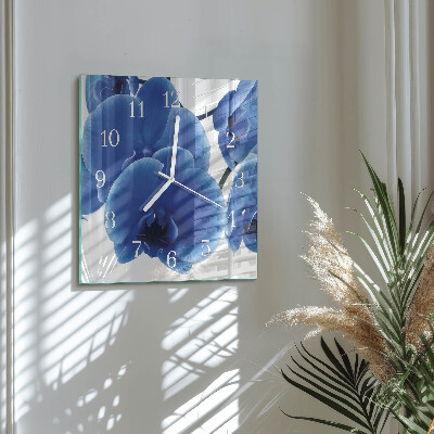 Square wall clock Orchid