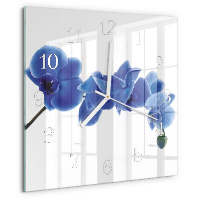 Square wall clock Orchid