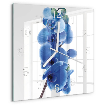 Square wall clock Orchid