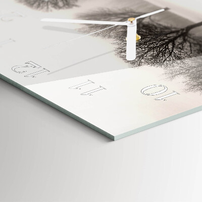 Square wall clock Winter