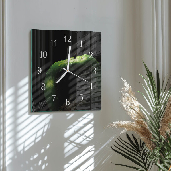 Square wall clock Apple
