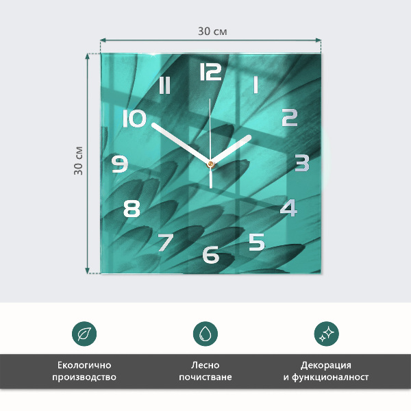 Square wall clock Apple