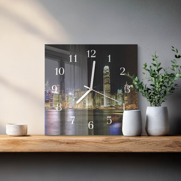 Square wall clock Horizon