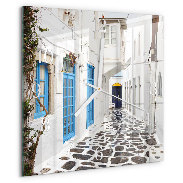 Square wall clock Santorini