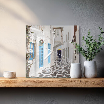 Square wall clock Santorini