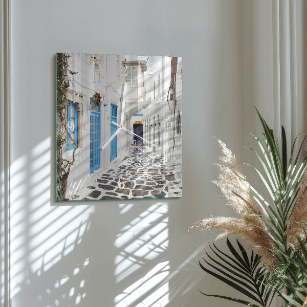Square wall clock Santorini