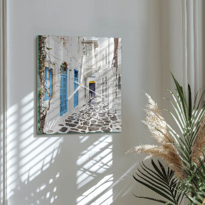 Square wall clock Santorini