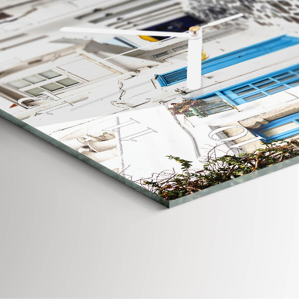 Square wall clock Santorini