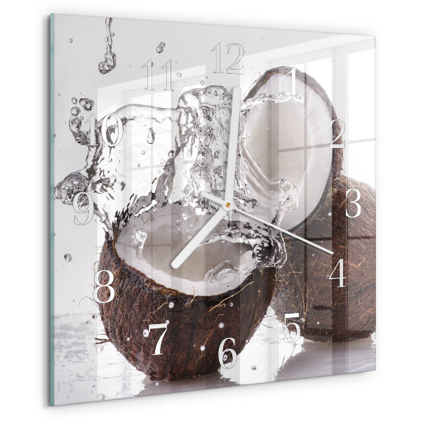 Square wall clock Coconuts