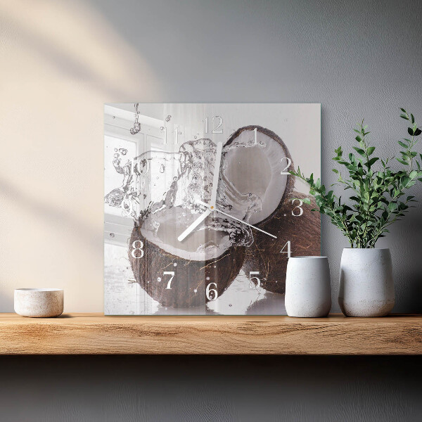 Square wall clock Coconuts