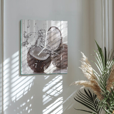 Square wall clock Coconuts