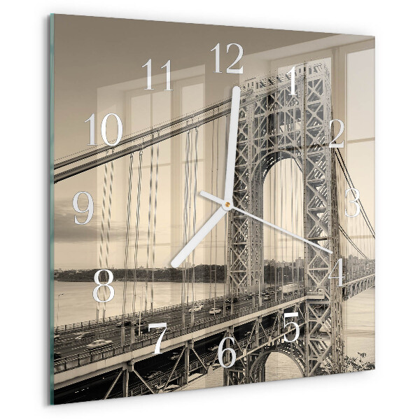 Square wall clock Golden Gate