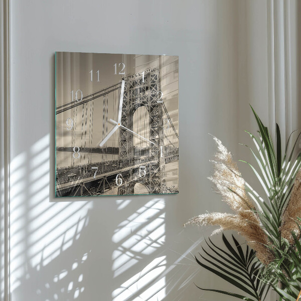 Square wall clock Golden Gate