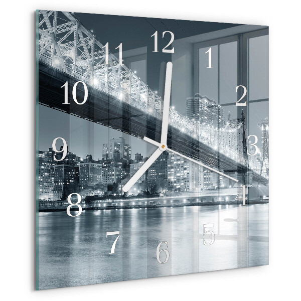 Square wall clock Bridge