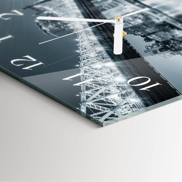 Square wall clock Bridge