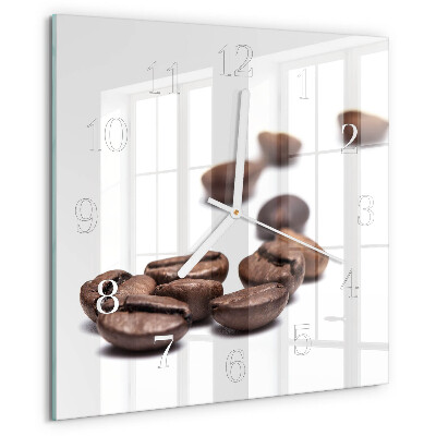 Square wall clock Coffee Beans