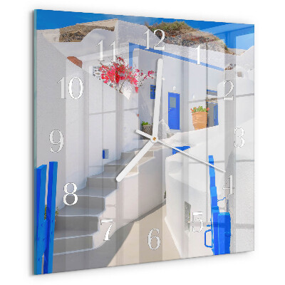 Square wall clock Santorini