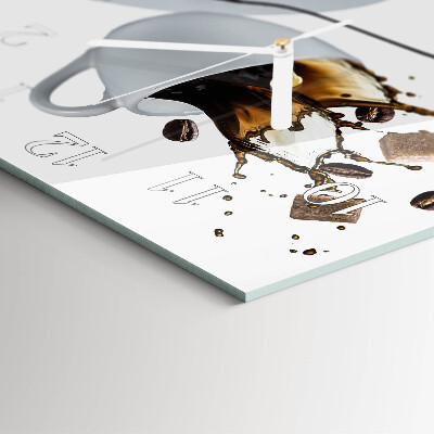 Square wall clock Cup