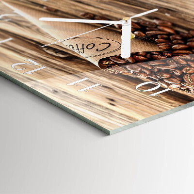 Square wall clock Coffee Beans