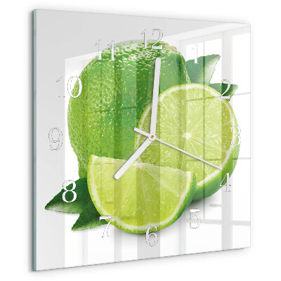 Square wall clock Calcium carbonate