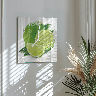 Square wall clock Calcium carbonate